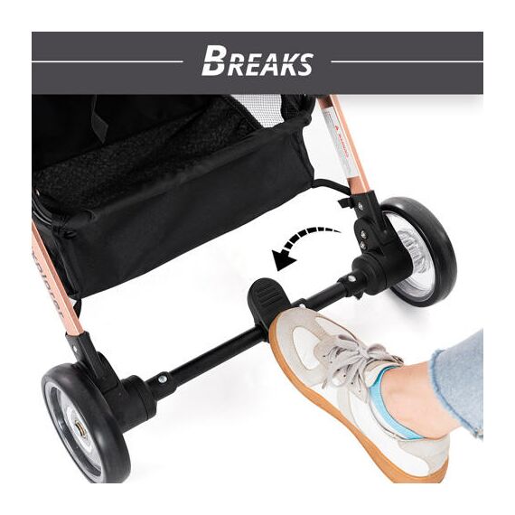 Teknum Explorer Travel Stroller Lightweight Cabin Friendly 6–36 Months Up To 15Kg, Color: Melange Grey, 11 image