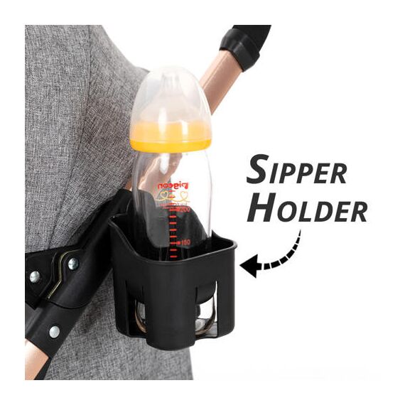 Teknum Explorer Travel Stroller Lightweight Cabin Friendly 6–36 Months Up To 15Kg, Color: Melange Grey, 13 image