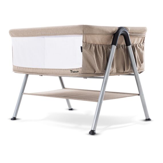 Teknum Fellow 2 Twin Bedside Crib Bassinet 0–6 Months Up To 18Kg, Color: Ivory, 4 image