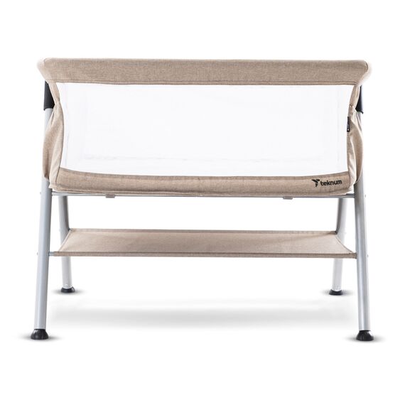 Teknum Fellow 2 Twin Bedside Crib Bassinet 0–6 Months Up To 18Kg, Color: Ivory, 5 image