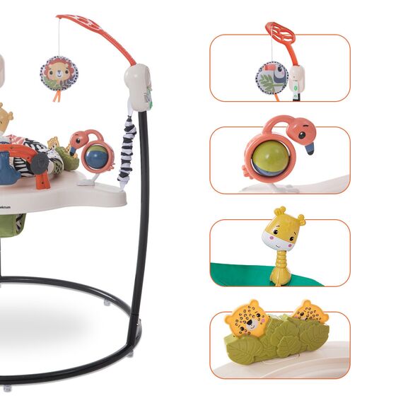 Teknum Baby Activity Jumper With Music And 9 Toys 4 Months+ Up To 11.3Kg, Color: Blue, 5 image