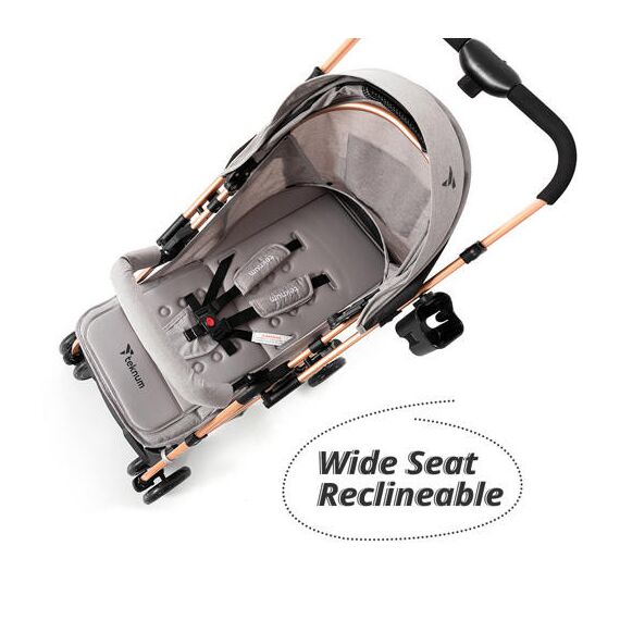 Teknum Reversible Trip Baby Stroller 6–36 Months Up To 15Kg, Color: Grey, 13 image