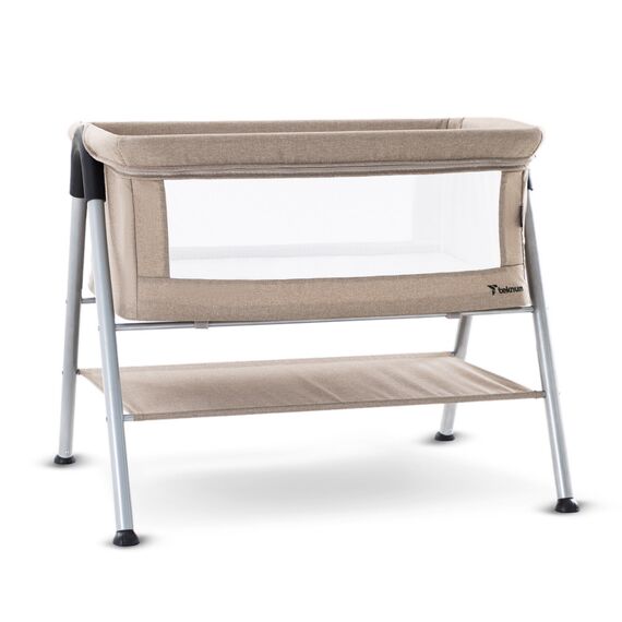 Teknum Sleepzen 2 Bedside Crib Bassinet 0–6 Months Up To 9Kg, Color: Ivory, 4 image