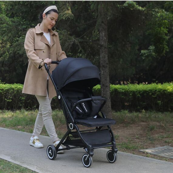 Teknum Travel Cabin Baby Stroller With Coffee Cup Holder 0–48 Months Up To 22Kg, Color: Black, 2 image