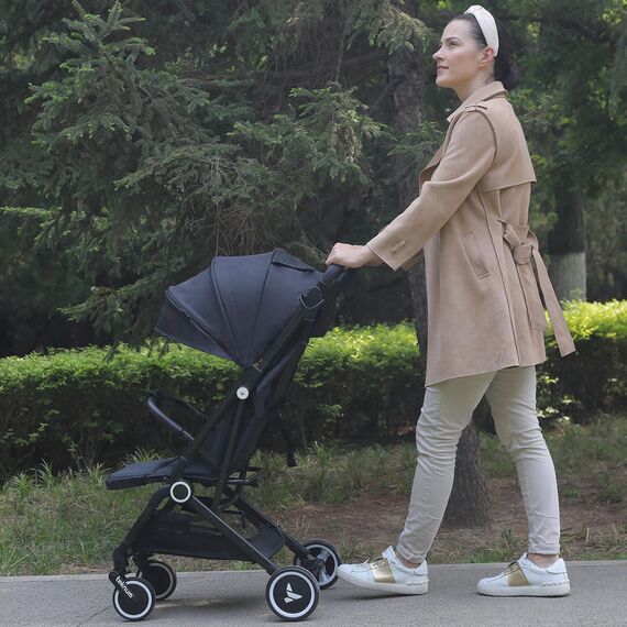 Teknum Travel Cabin Baby Stroller With Coffee Cup Holder 0–48 Months Up To 22Kg, Color: Black, 3 image