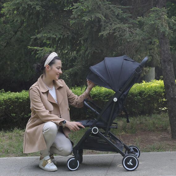 Teknum Travel Cabin Baby Stroller With Coffee Cup Holder 0–48 Months Up To 22Kg, Color: Black, 4 image