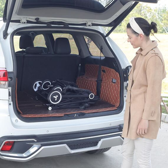 Teknum Travel Cabin Baby Stroller With Coffee Cup Holder 0–48 Months Up To 22Kg, Color: Black, 16 image