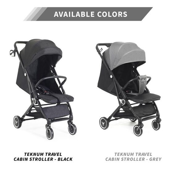 Teknum Travel Cabin Baby Stroller With Coffee Cup Holder 0–48 Months Up To 22Kg, Color: Black, 19 image