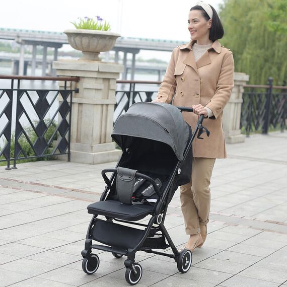 Teknum Travel Cabin Baby Stroller With Coffee Cup Holder 0–48 Months Up To 22Kg, Color: Grey, 3 image