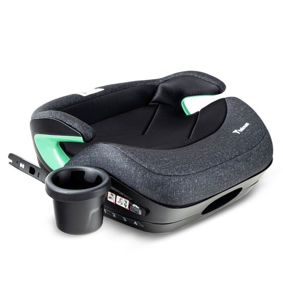 Teknum I-Size Car Seat Booster Isofix 4 Recline Modes 22Kg–36Kg 125–150Cm, Color: Grey