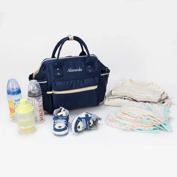 Teknum Eco Lite Stroller & Alameda Ace Diaper Bag Combo Yellow Wave 6–36 Months Up To 15Kg, 10 image