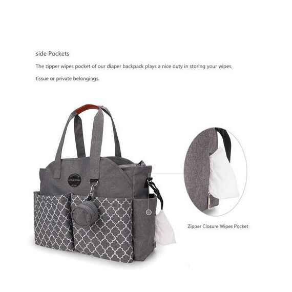 Teknum Look At Me Reversible Baby Stroller With Diaper Bag, 9 image