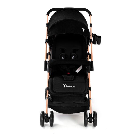 Teknum Reversible Trip Stroller With Ace Diaper Bag 6–36 Months Up To 15Kg, Color: Midnight, 2 image