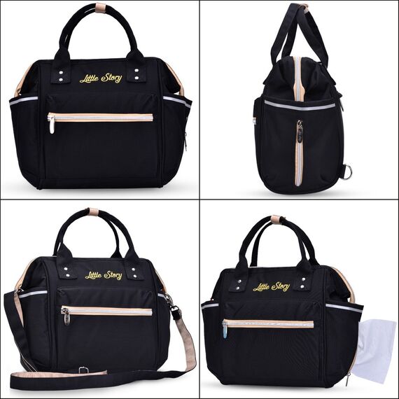 Teknum Reversible Trip Stroller With Ace Diaper Bag 6–36 Months Up To 15Kg, Color: Midnight, 9 image