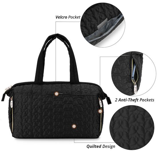 Teknum Trip Plus Stroller With Diaper Bag Combo 6–36 Months Up To 15Kg, Color: Black, 7 image