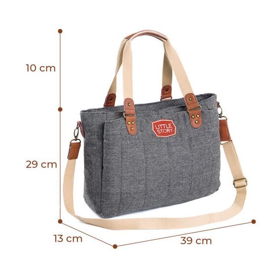 Teknum Trip Plus Stroller With Diaper Bag Combo 6–36 Months Up To 15Kg, Color: Grey, 7 image