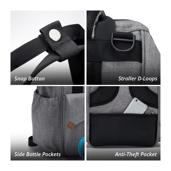 Teknum Twin Baby Stroller Combo Dark Grey 6–36 Months 2 X 15Kg, Color: Dark Grey, 4 image