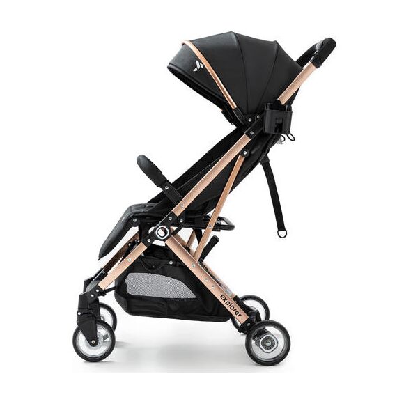 Teknum Explorer Travel Stroller With Sunveno Diaper Bag And Hooks Black 6–36 Months Up To 15Kg, Color: Black, 2 image