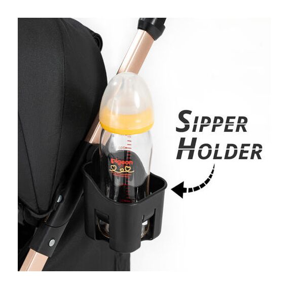 Teknum Explorer Travel Stroller With Sunveno Diaper Bag And Hooks Black 6–36 Months Up To 15Kg, Color: Black, 9 image