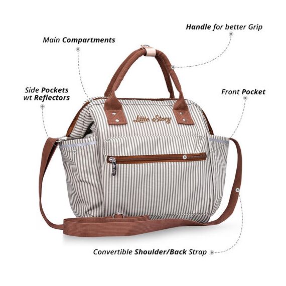 Teknum Pack And Go Foldable Car Seat With Ace Ivory Diaper Bag 9 Months–12 Years 9–36Kg, Color: Black, 11 image