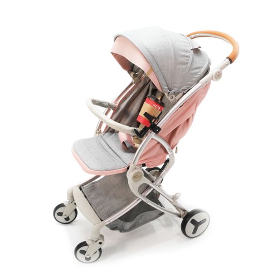 Teknum A1 Green Stroller With Sunveno Grey Diaper Bag 0–4 Years Up To 20Kg, Color: Rose, 6 image