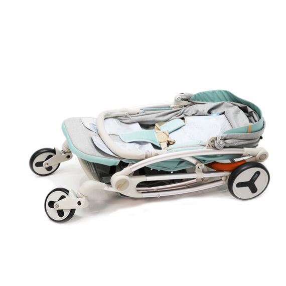 Teknum A1 Green Stroller With Sunveno Grey Diaper Bag 0–4 Years Up To 20Kg, Color: Green, 11 image