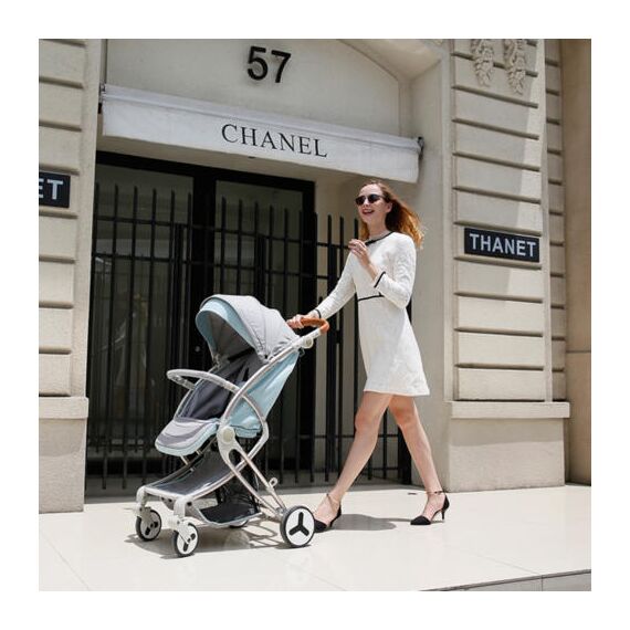 Teknum A1 Green Stroller With Sunveno Grey Diaper Bag 0–4 Years Up To 20Kg, Color: Green, 15 image