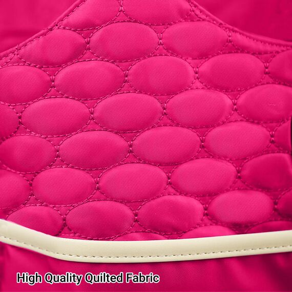 Teknum 2In1 Glide Stroller With Green Diaper Tote Bag Black 0–36 Months Up To 22Kg, Color: Black & Fuchsia, 3 image