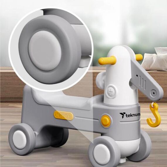Teknum 2In1 Rock Ride On Grey Rocking Horse & Slide 18–72 Months Up To 50Kg, 10 image