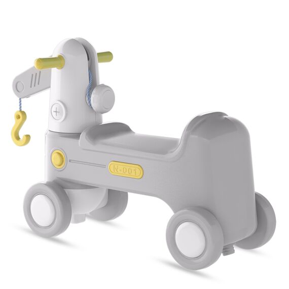 Teknum 2In1 Rock Ride On Grey Rocking Horse & Slide 18–72 Months Up To 50Kg, 11 image