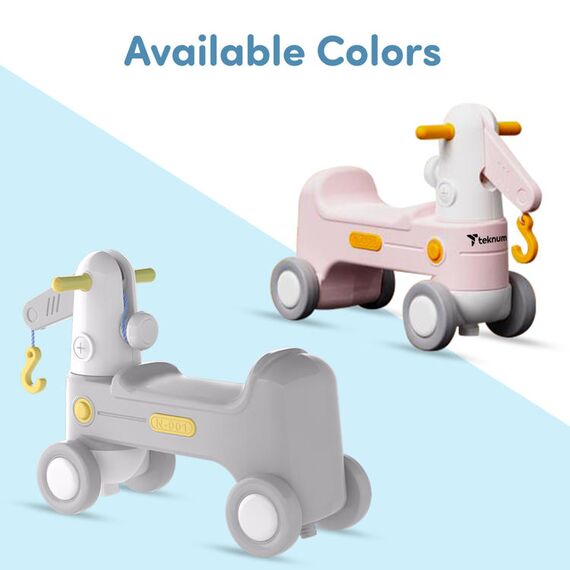 Teknum 2In1 Rock Ride On Grey Rocking Horse & Slide 18–72 Months Up To 50Kg, 14 image