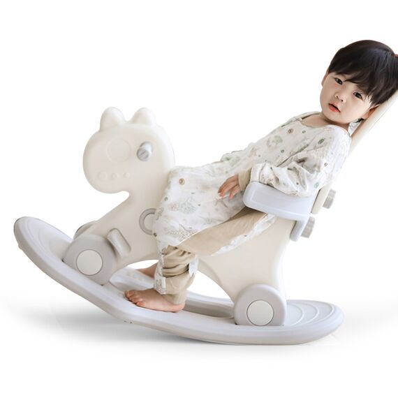 Teknum 2In1 Rock Ride On With Push Handle Grey White Safety Certified 2–4 Years, 8 image