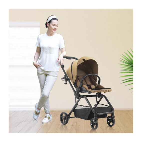 Teknum Stroll-1 Travel System With Reversible Stroller And Compacto Baby Car Seat Black 0–4 Years Up To 22Kg, Color: Khaki, 4 image