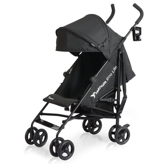 Teknum Eco Lite 2 Stroller With Cup Holder Black 6–36 Months Up To 15Kg Lightweight Foldable