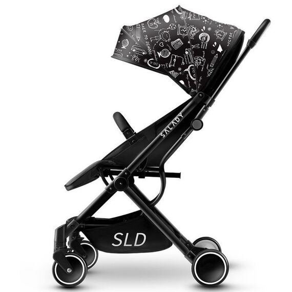 Teknum Travel Lite Stroller Sld Cabin Fold 0–4 Years Up To 22Kg, Color: Black & White, 2 image