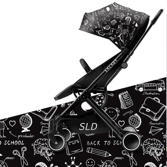 Teknum Travel Lite Stroller Sld Cabin Fold 0–4 Years Up To 22Kg, Color: Black & White, 3 image