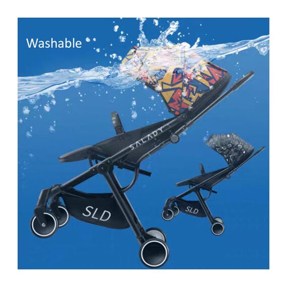 Teknum Travel Lite Stroller Sld Cabin Fold 0–4 Years Up To 22Kg, Color: Black & White, 6 image