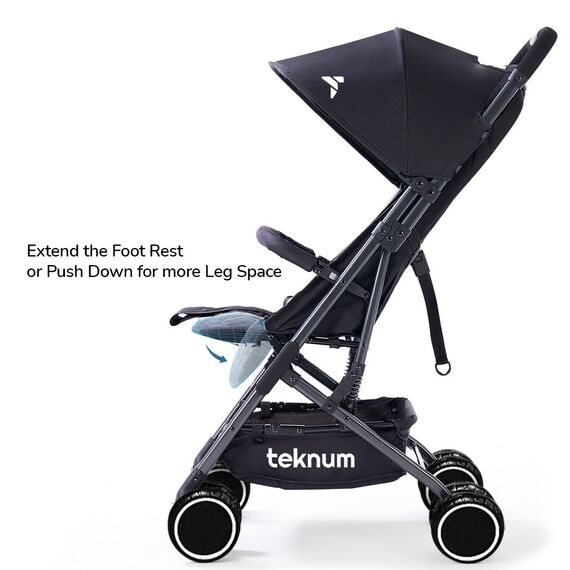 Teknum Yoga Lite Stroller Cabin Fold 6–36 Months Up To 15Kg, Color: Black, 2 image