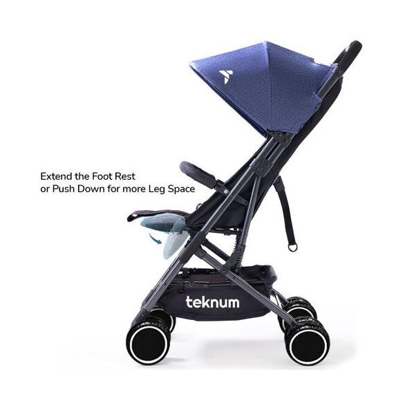 Teknum Yoga Lite Stroller Cabin Fold 6–36 Months Up To 15Kg, Color: Blue, 3 image