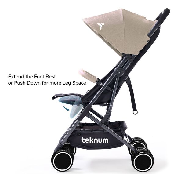 Teknum Yoga Lite Stroller Cabin Fold 6–36 Months Up To 15Kg, Color: Ivory, 3 image