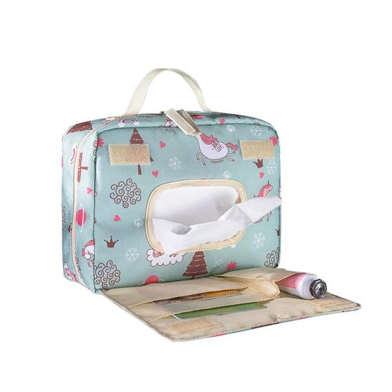 Sunveno Diaper Travel Kit With Usb Port And Changing Clutch 42X27X21Cm, Color: Green, 3 image