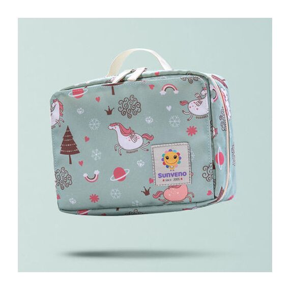 Sunveno Diaper Travel Kit With Usb Port And Changing Clutch 42X27X21Cm, Color: Green, 9 image