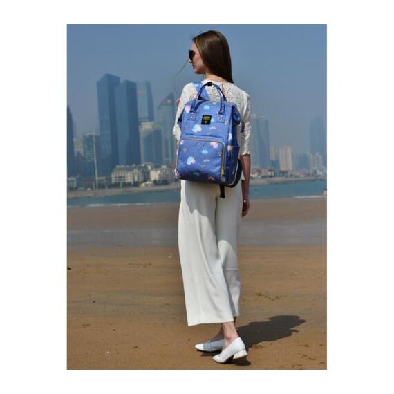 Sunveno Diaper Travel Kit With Usb Port And Changing Clutch 42X27X21Cm, Color: Blue, 8 image