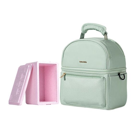 Sunveno Insulated Lunch Bag With Thermo Box And 4 Pcs Ice Pack Set, Color: Green, 3 image