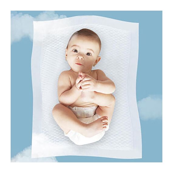 Sunveno Diaper Caddy Organizer With 50 Pcs Disposable Changing Mats, Color: Light Gray, 7 image