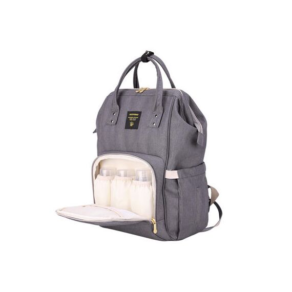 Sunveno Diaper Bag With Usb Port And Diaper Caddy Organizer Set, Color: Dark Grey, 5 image