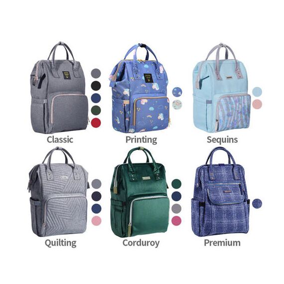 Sunveno Diaper Bag With Usb Port And Diaper Caddy Organizer Set, Color: Dark Grey, 9 image