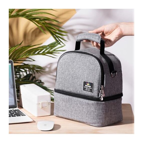 Sunveno Mamma Diaper Backpack And Breast Pump Bottle Bag Set, Color: Black, 5 image