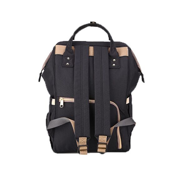 Sunveno Mamma Diaper Backpack And Breast Pump Bottle Bag Set, Color: Black, 9 image