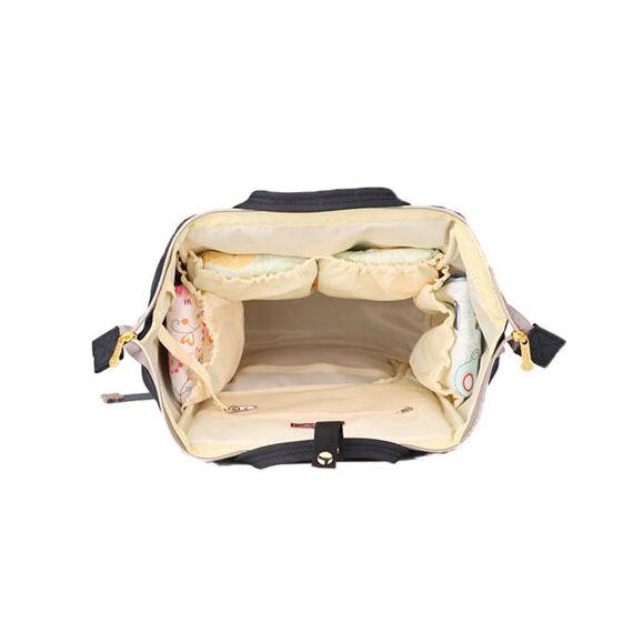 Sunveno Mamma Diaper Backpack And Breast Pump Bottle Bag Set, Color: Black, 10 image